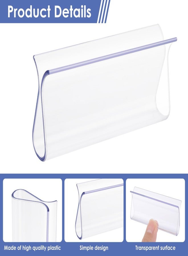 Aysatogc 2PCS Shade Pulls for Roller Shades, Plastic Roller Hem Grip Pull Down Shades Blinds for Windows Home Car Rolling Curtain Accessories (Clear) - Image 3